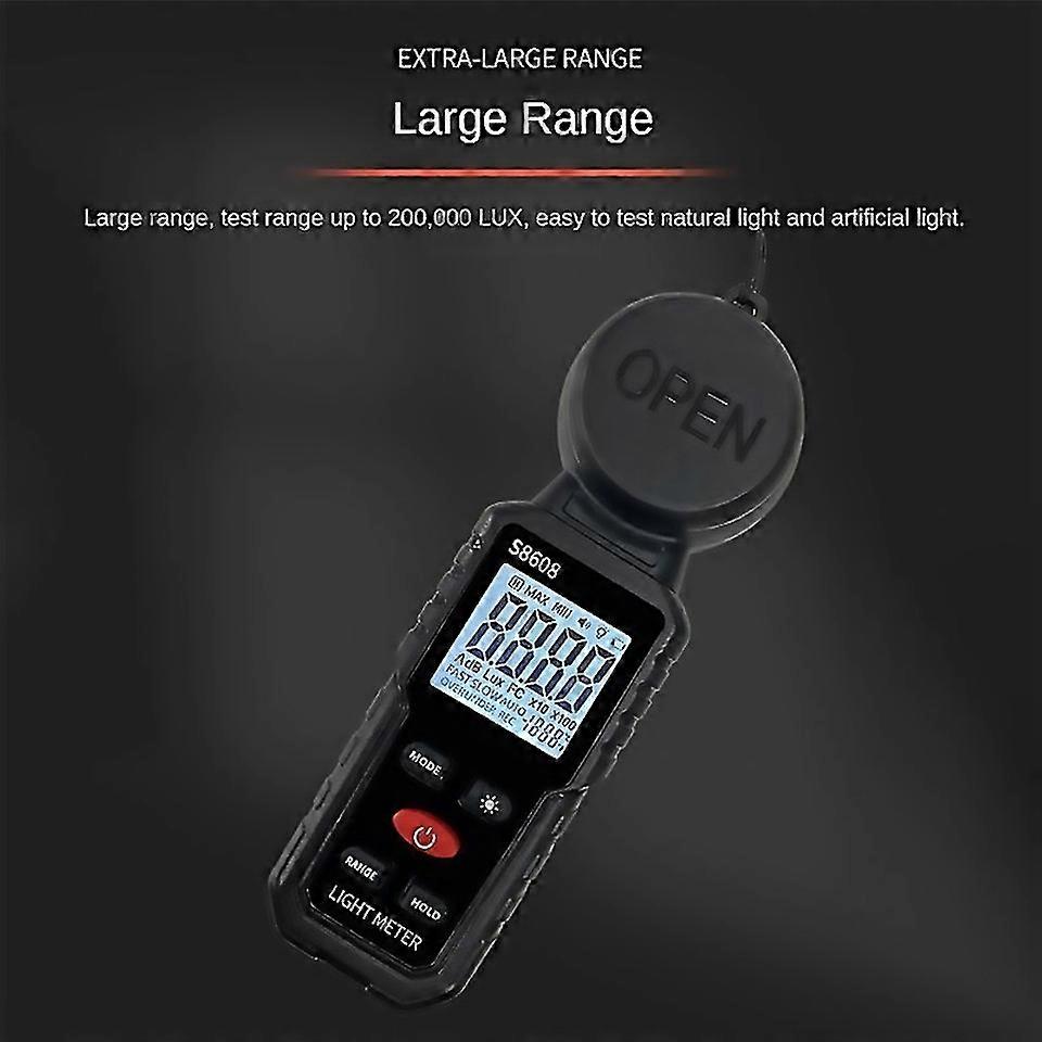 For Digital Illuminance Light Meter Tester 200000lux Meter Luxmeter