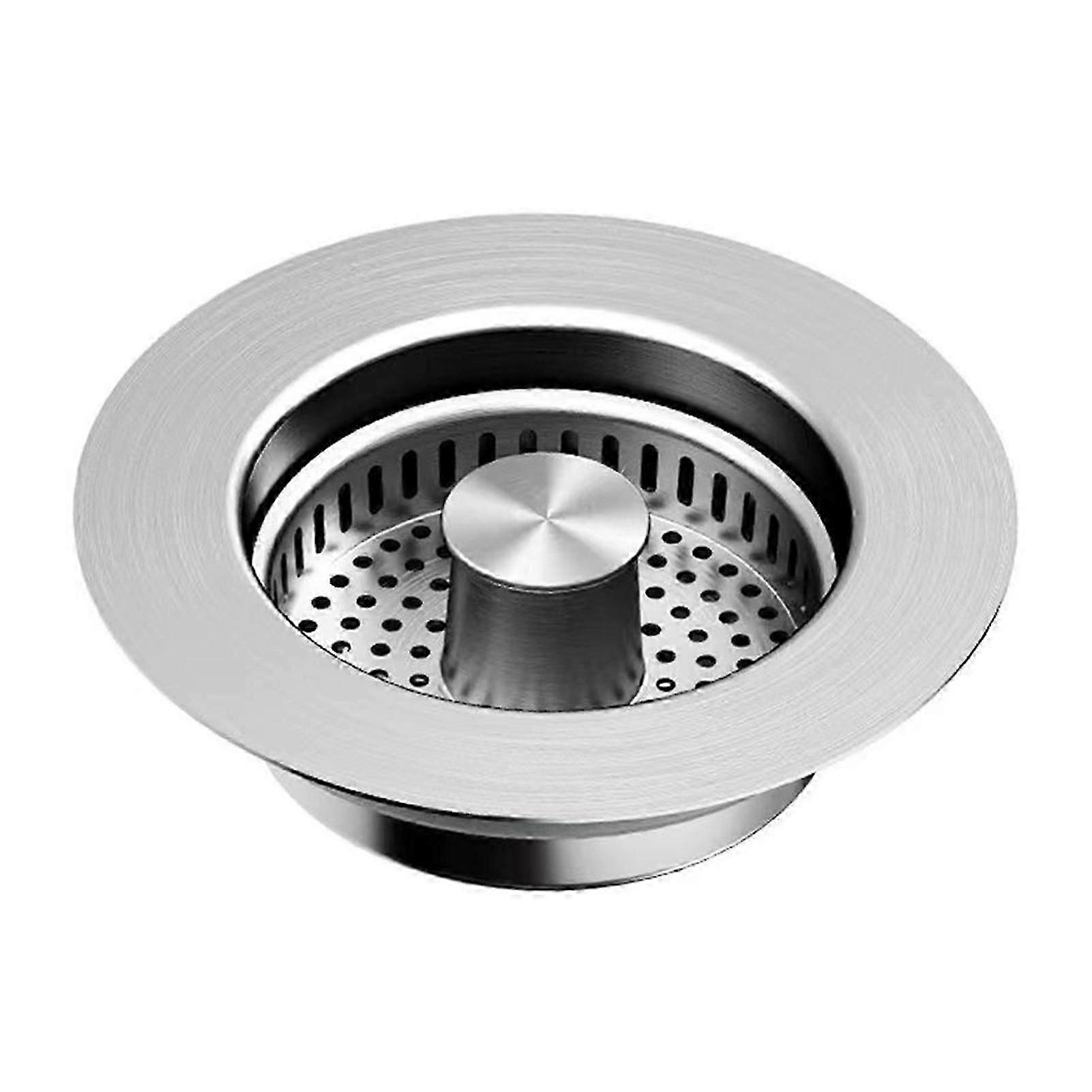 3 in 1 Kitchen Sink Drain Strainer Anti-clogging Pops-Up Stopper Sink Filter Plug for Garbage Disposal