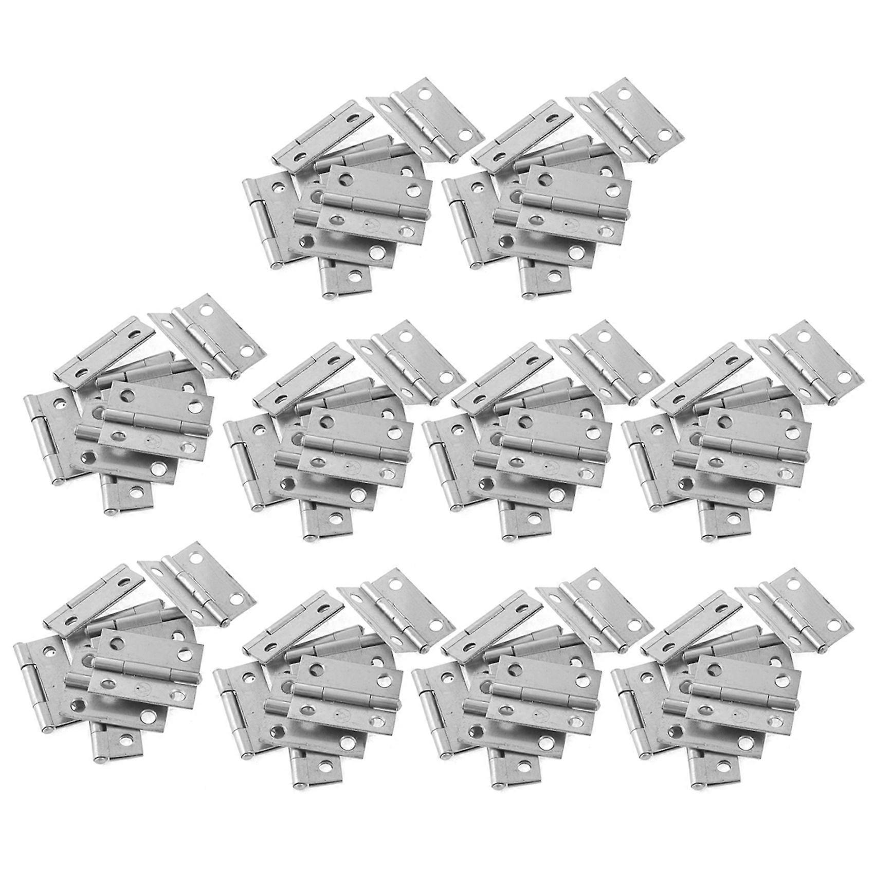 Rectangle Folding Closet Cabinet Door Hinge Hardware 1.5Inch 100 Pcs
