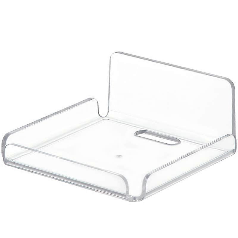 Acrylic Floating Small Wall Shelves Mini Wall Mounted Display Shelves Adhesive No Drill Install For Security Cameras