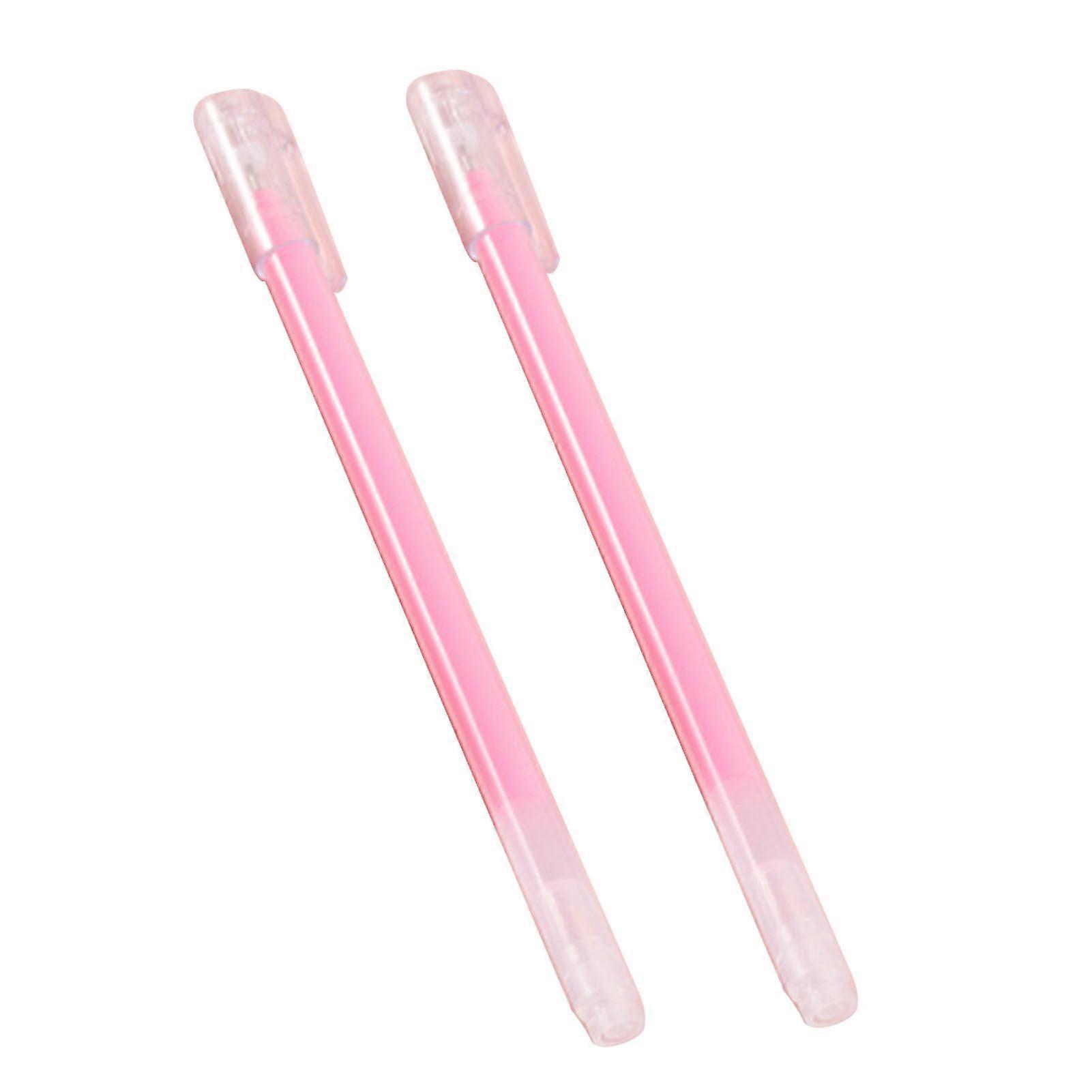 2pcs Highlighters Set Marker Pens Suitable for Journaling Highlighting Underlining Taking Notes Pink