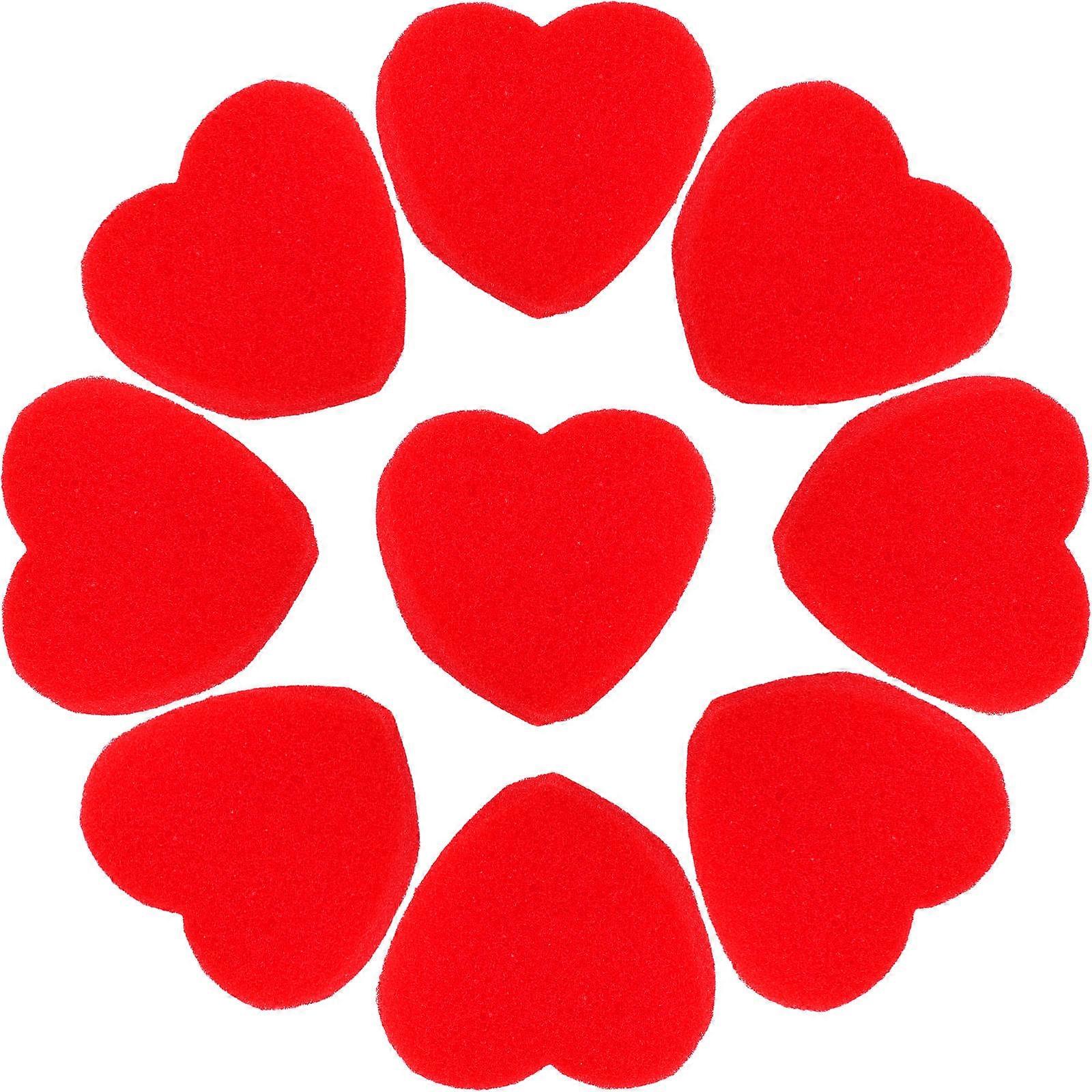 Sponge Heart Illusion Red Small Hearts for Stage Performance 100Pairs