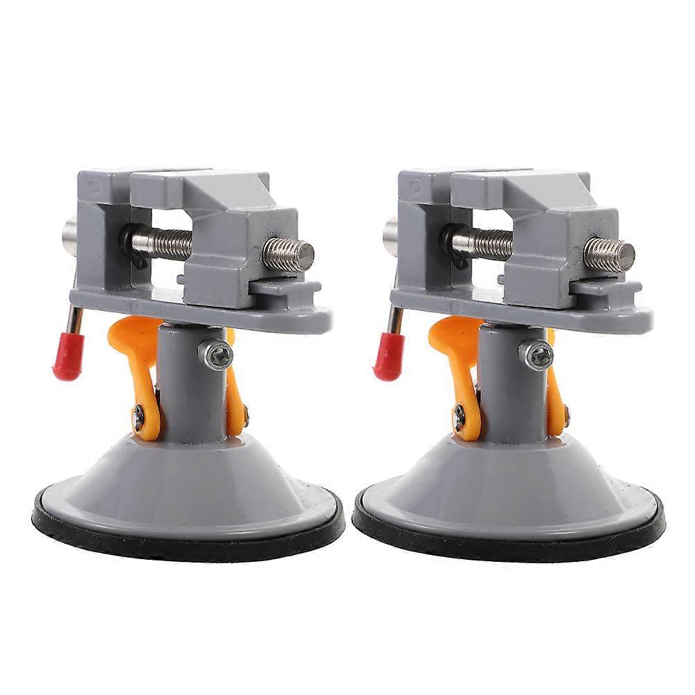 6Pcs Mini Table Vise for Woodworking Metalworking with Swivel and Clamp