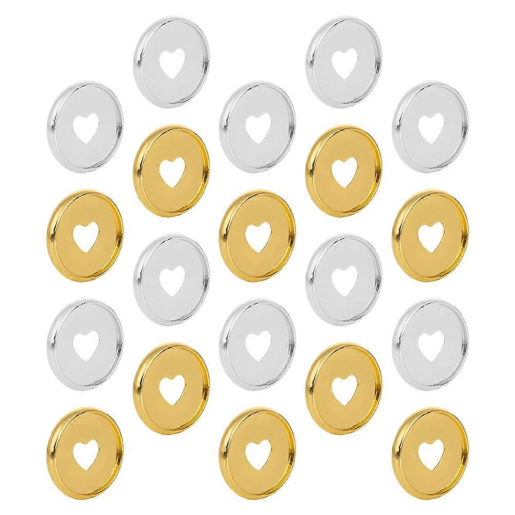 Expansion Discs Book Binding Discs Hollow Heart Style Bright Colors Attract Attention 20Pcs