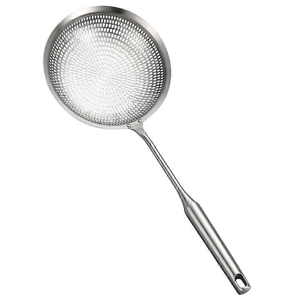 Frying Oil Strainer Stainless Steel Colander Spoon for Kitchen Use 2Pcs