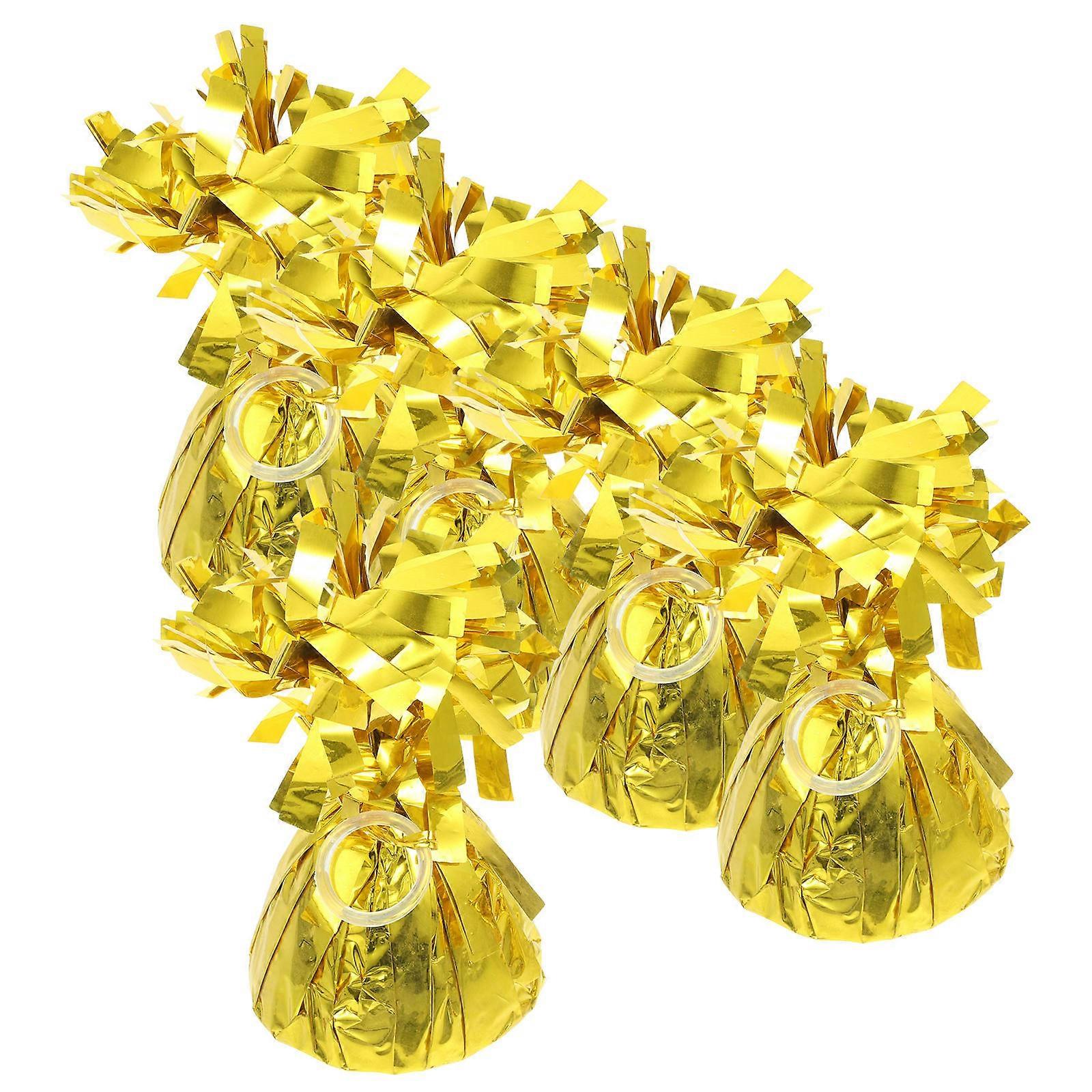 Balloon Gravity Blocks 10Pcs Golden Balloon Weights Rectangular For Floating Height Control During Events