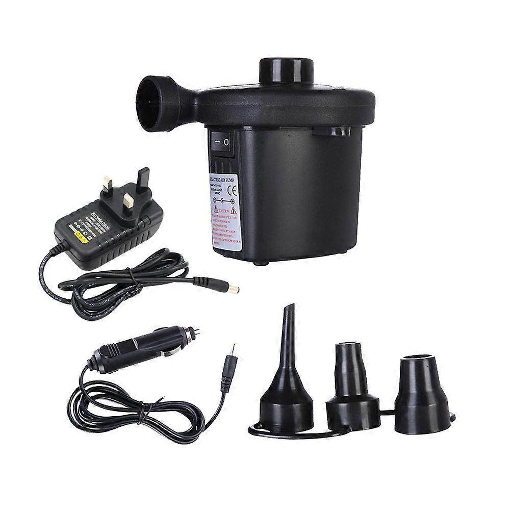 Electric Air Pump Mattress Pump for Car Inflator Black Abs Material Inflate 1 Set