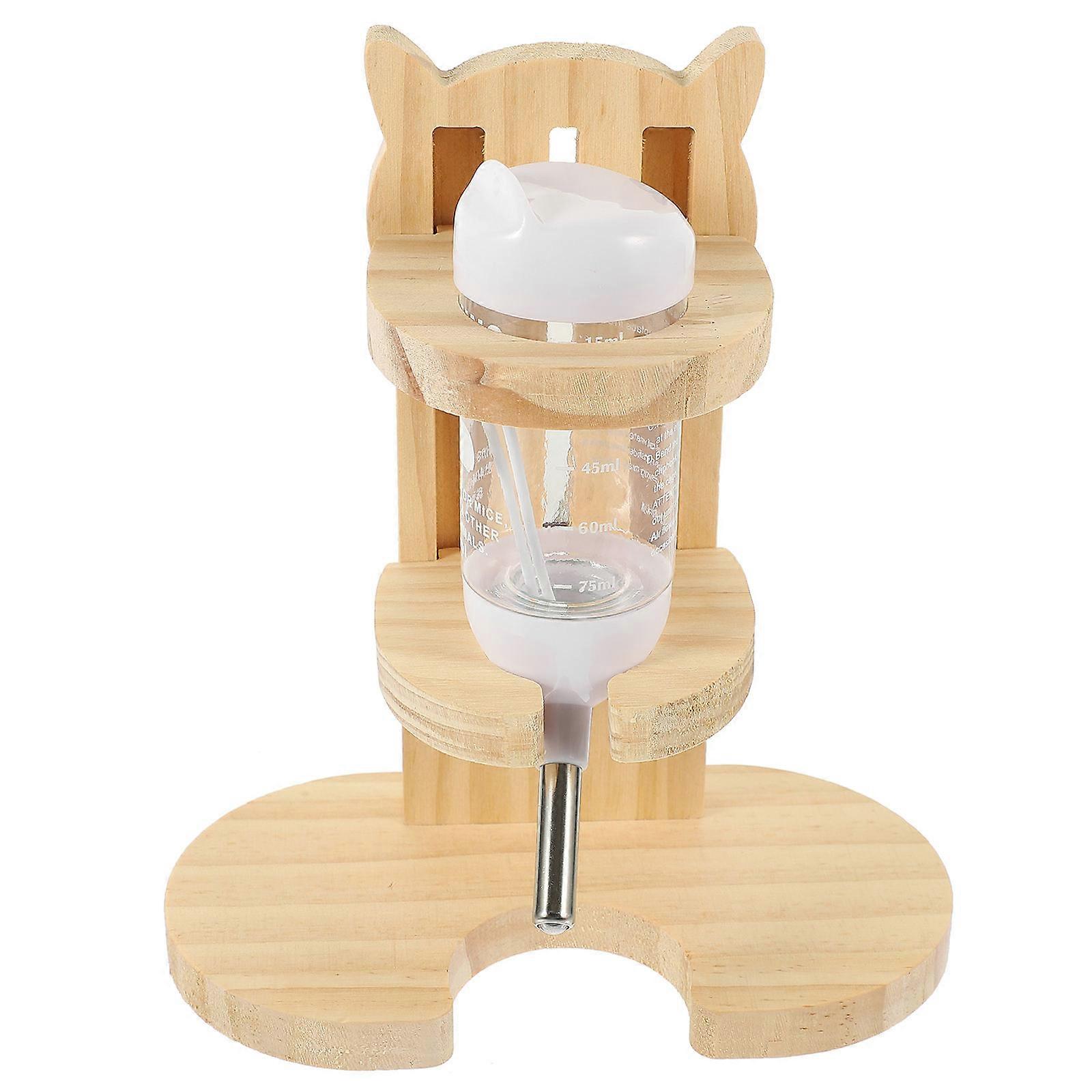 3 Sets Hamster Water Feeder With Stand Cylindrical Bottle For Pet Owners Easy Drinking