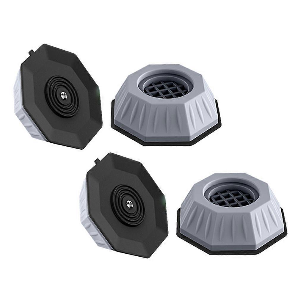 Laundry Machine Cushion Anti-Slip Mats 8Pcs Grey for Household Use