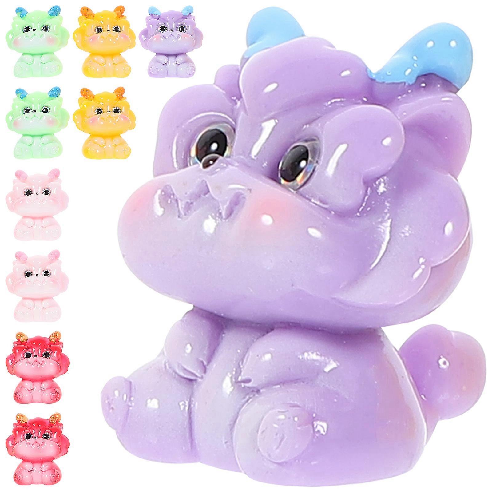 Miniature Dragon Ornaments Resin Dragon Figurine Set with 20Pcs for Display