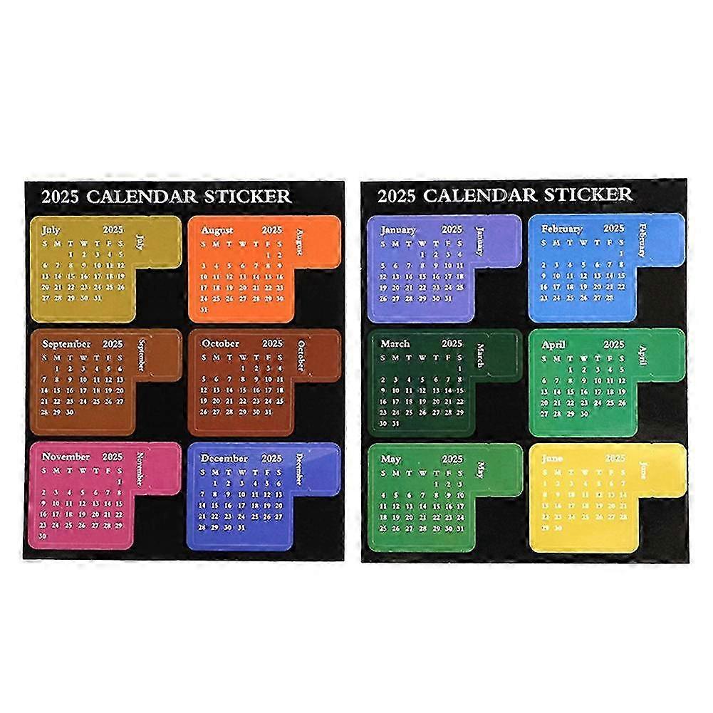 2025 2025 Schedule Multifunctional Sticky Notes Colourful Planner Stickers