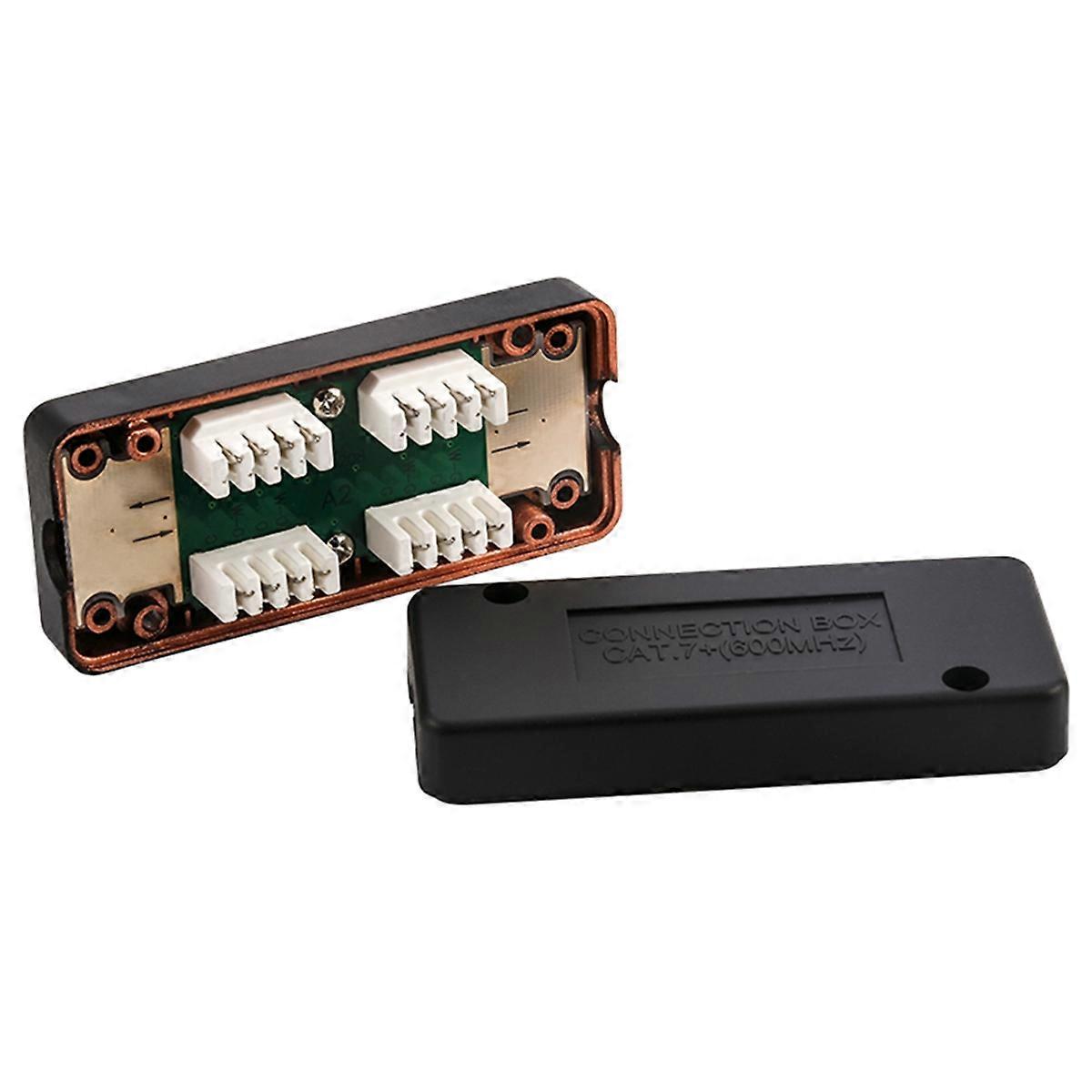 CAT7 RJ45 Junction Box Network Adapter 600MHz Ethernet LAN Cable LSA Connection Adaptor RJ45 Extention Extention Box
