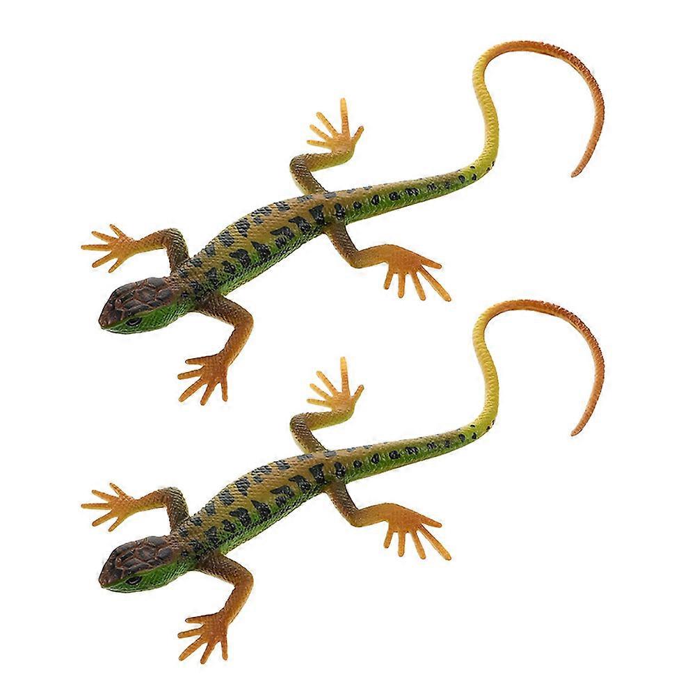 Artificial Lizard Ornament Simulation Lizard Toy for Decoration 16Pcs