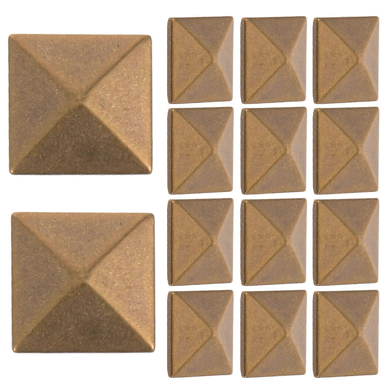Rivet Studs Copper Pyramid Spike Flatback for Craft Use 300Pcs