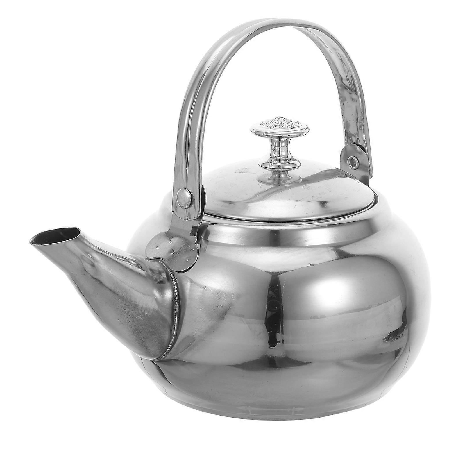 Stainless Steel Tea Pot with Removable Infuser for Kitchen 2Pcs