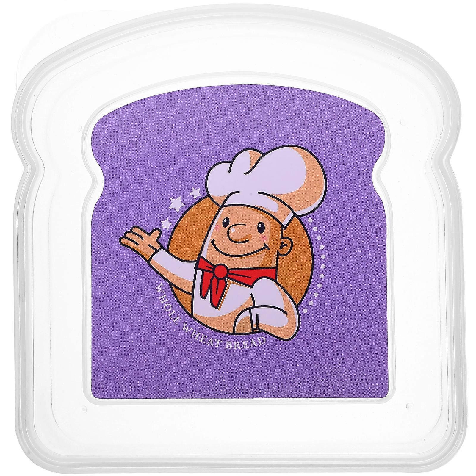Reusable Food Storage Case 3Pcs Clear Sandwich Container For Home Snack Storage Lightweight PP Material