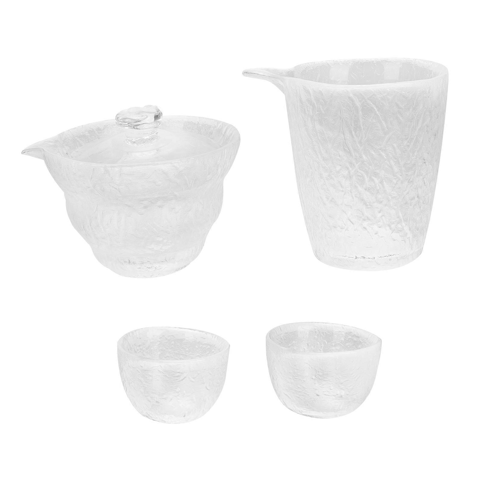 Set di brocche per acqua in vetro, eleganti e semplici, accessori per il tè, 1 set