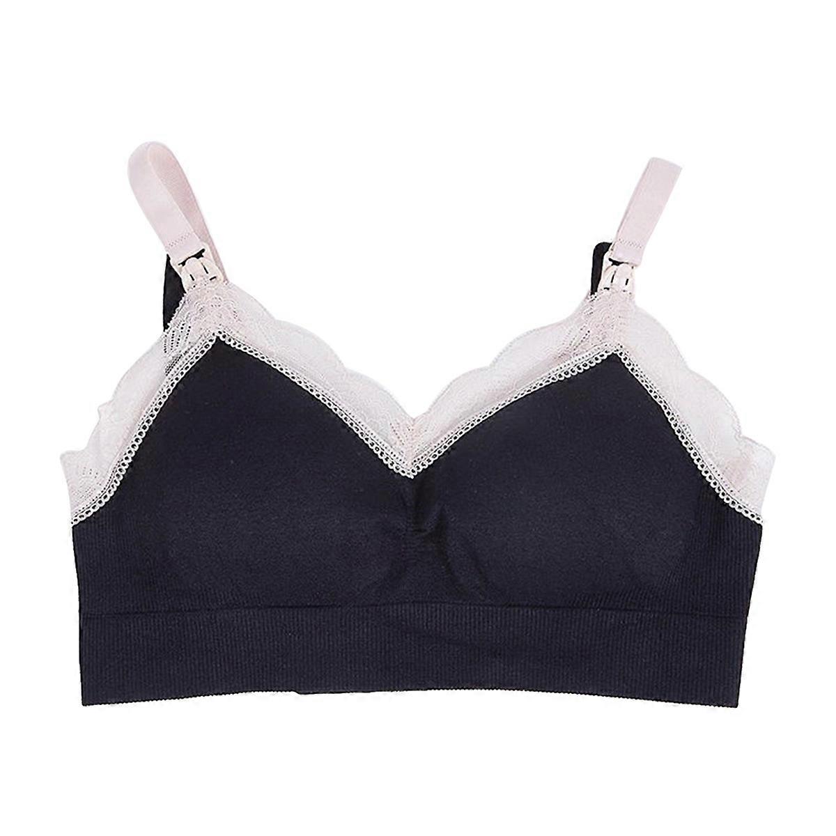 Lace Brassiere Elegant Wireless Full Coverage Bra for Breastfeeding 1Pcs