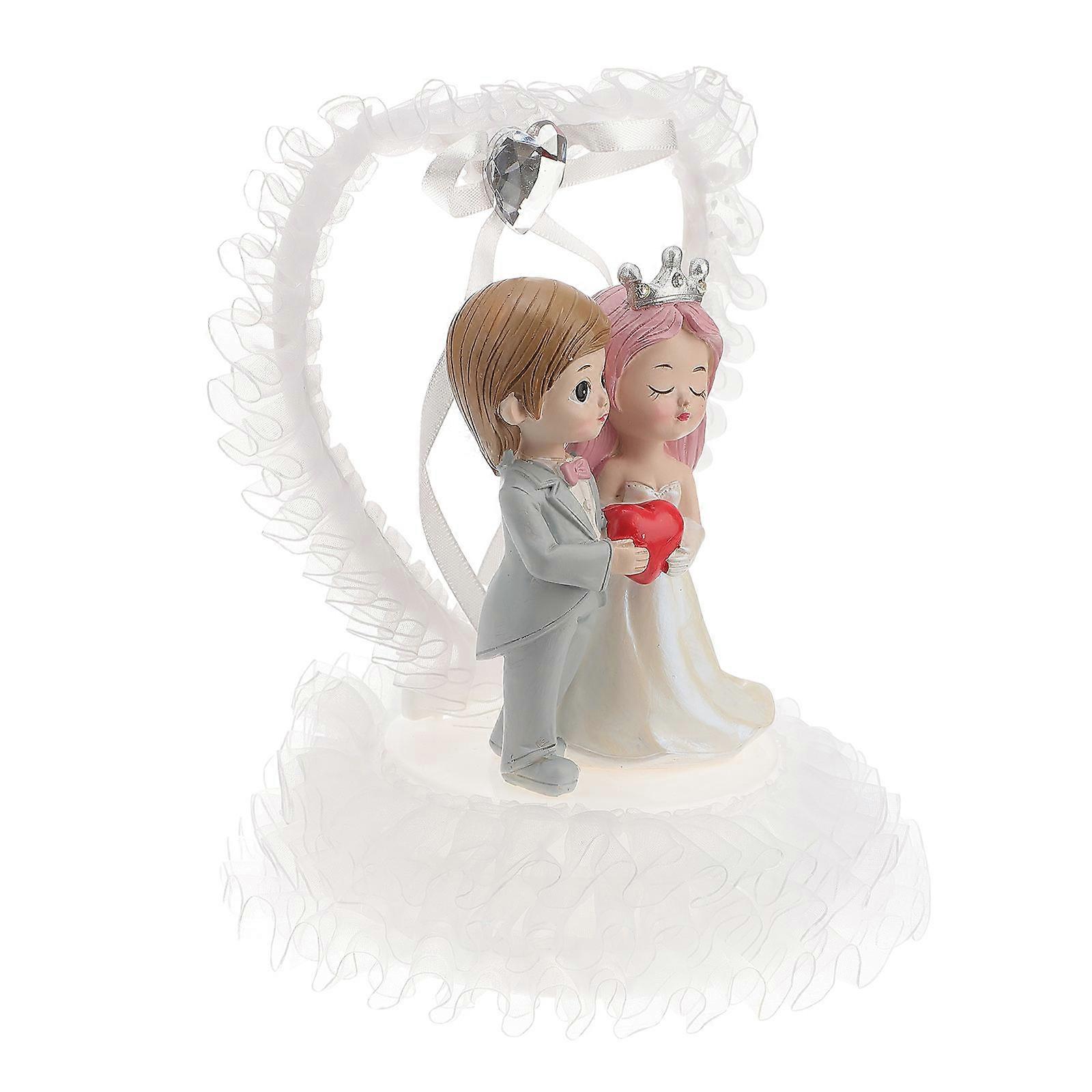 Tabletop Couples Ornament Wedding Bride Groom Decoration 2Pcs Set