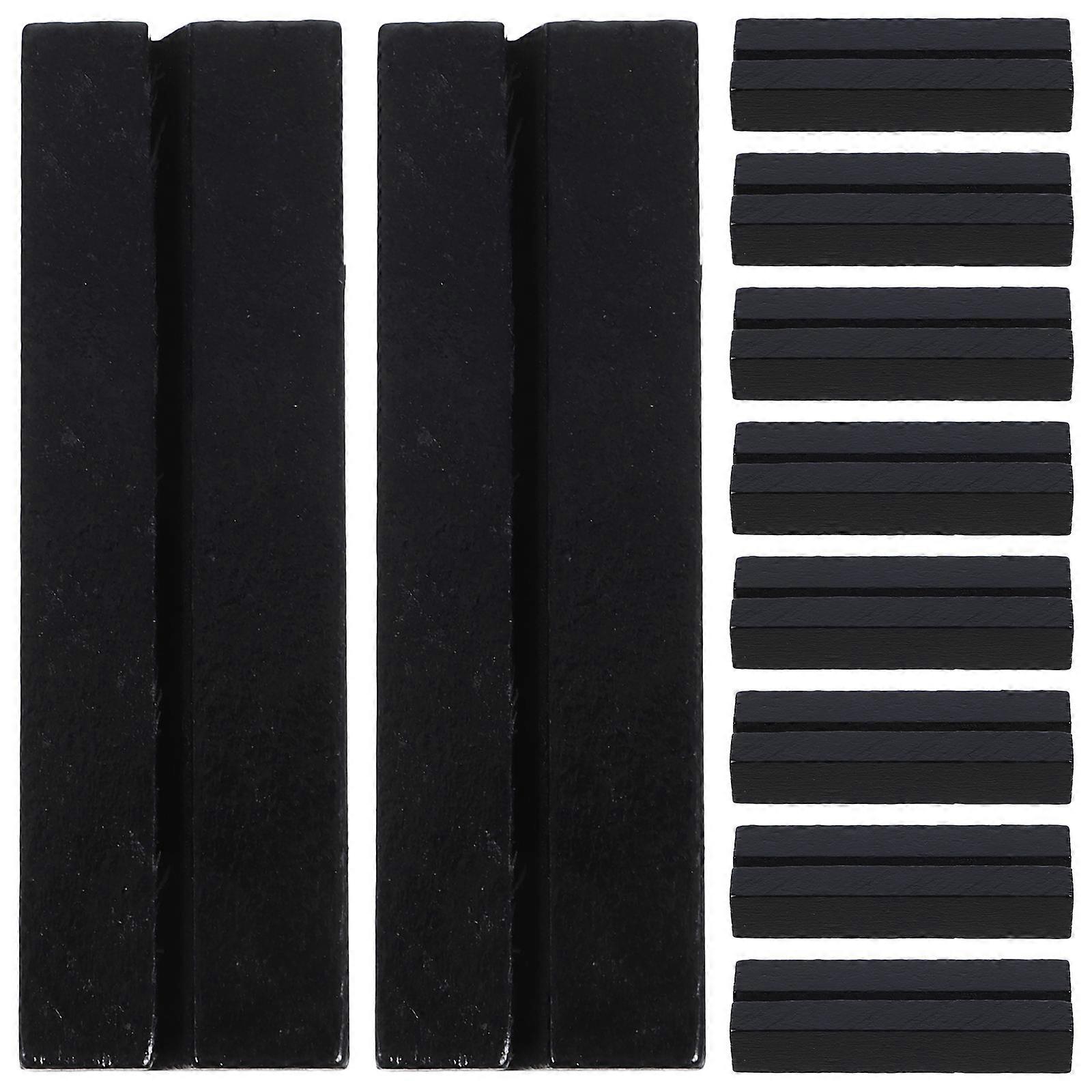 Wooden Name Cards Holder Card Display Stand for Holding 40Pcs Black