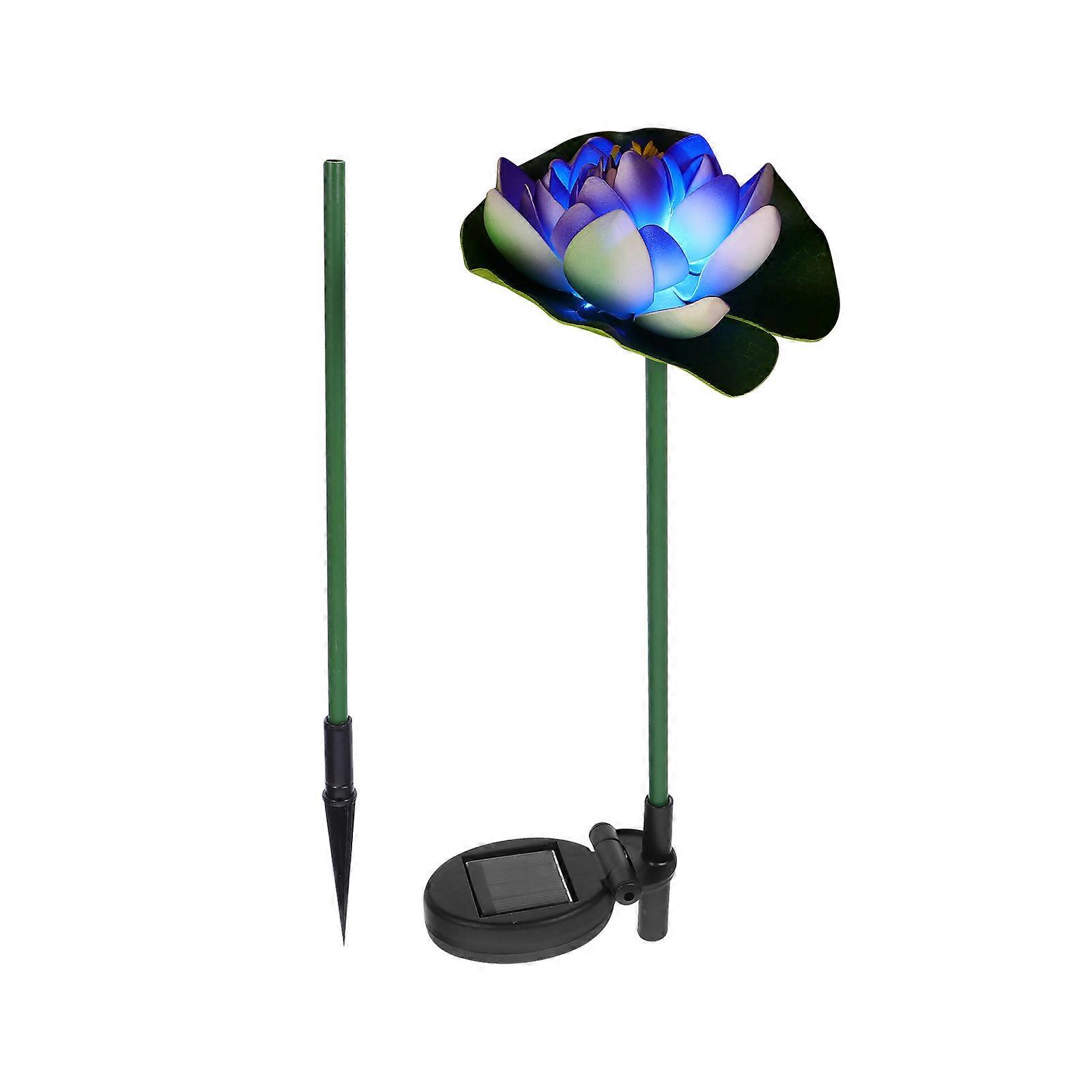 Lantern Solar Lights Decorative Lamp Lotus Shape Garden Style Night Lighting Waterproof Rust Proof 1Pack