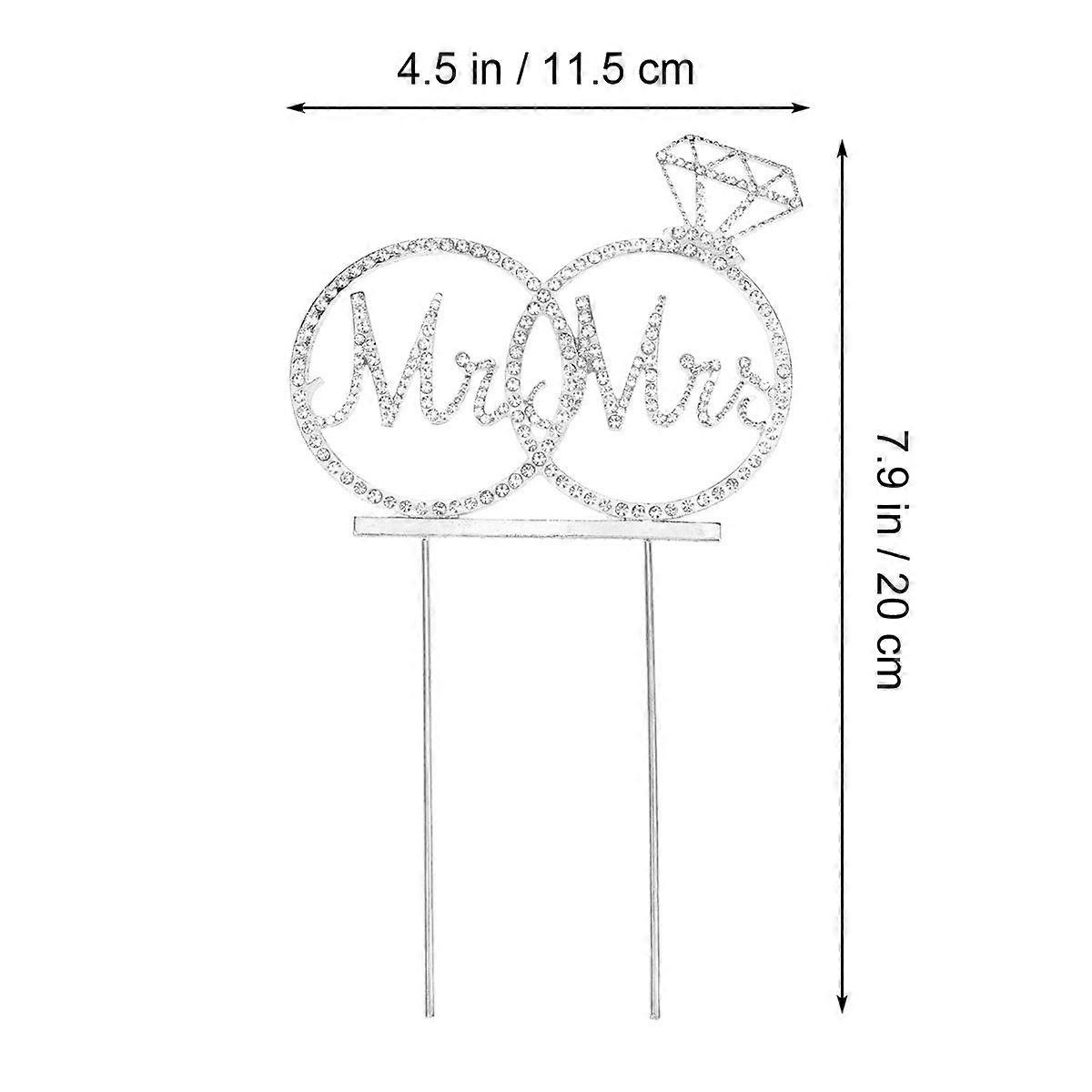 Shape Egg Cake Topper for Decoration Silver Glitter