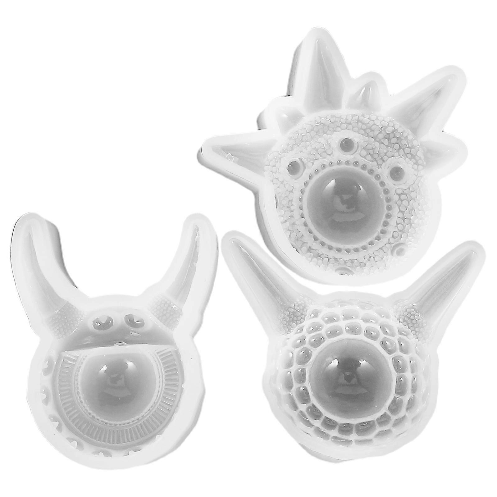 Epoxy Resin Pendant 3Pcs White Silicone Epoxy Molds for DIY Crafting Projects Easy Demolding