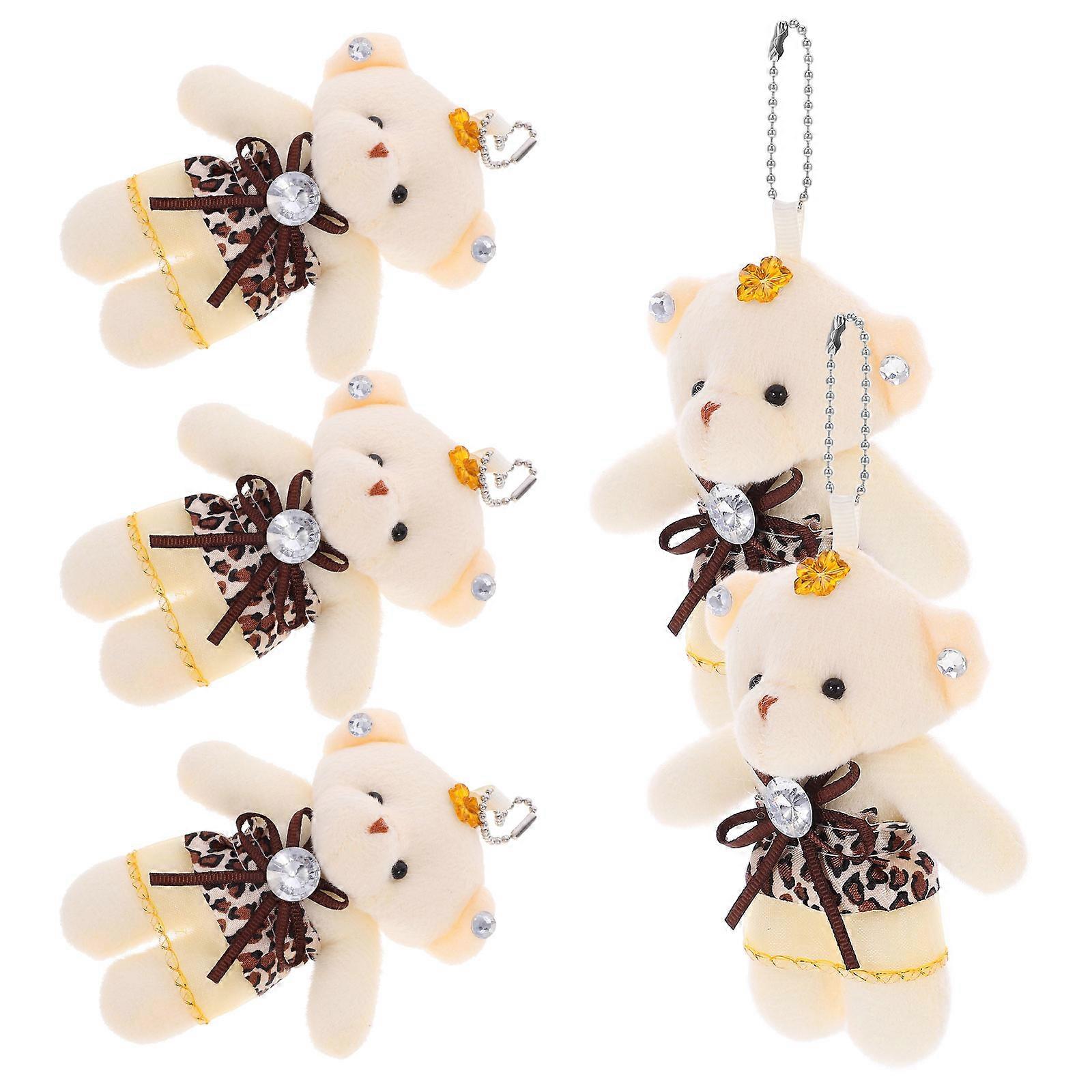Plush Mini Bear Dolls Hanging Pendant Set 20Pcs for Various Uses