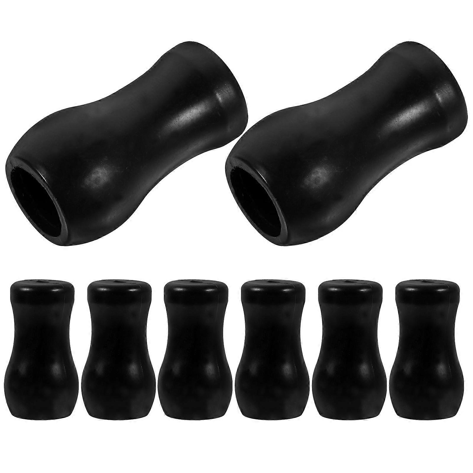 Blind Pull Cord Knobs Black PVC Replacement for Vertical Blinds 32Pcs