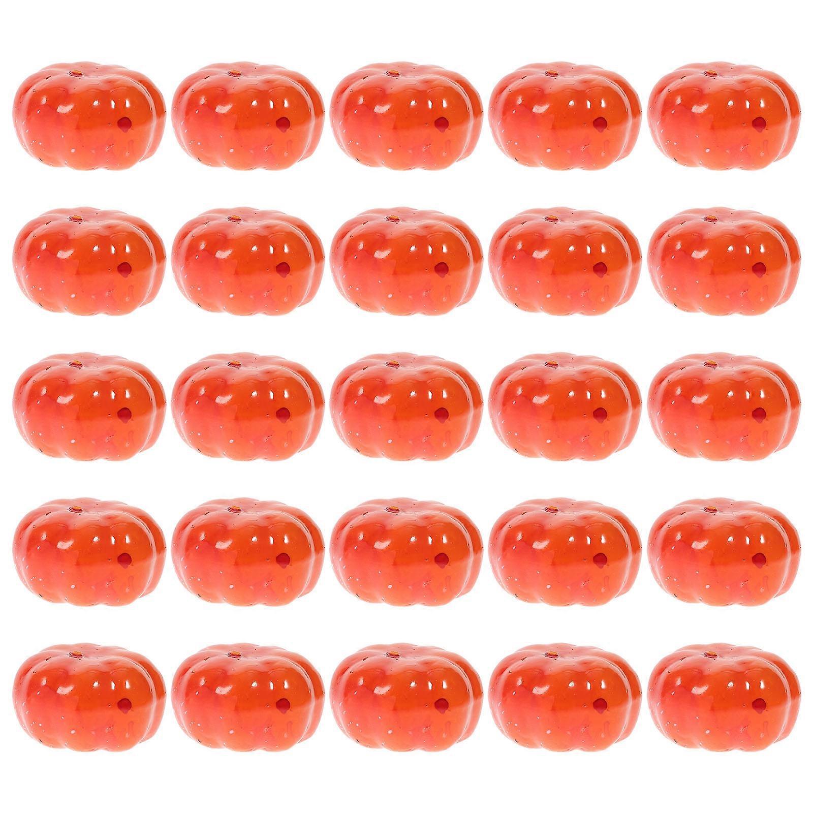 DIY Pumpkin Decor Small Pumpkin Halloween Decoration 100Pcs Orange Set
