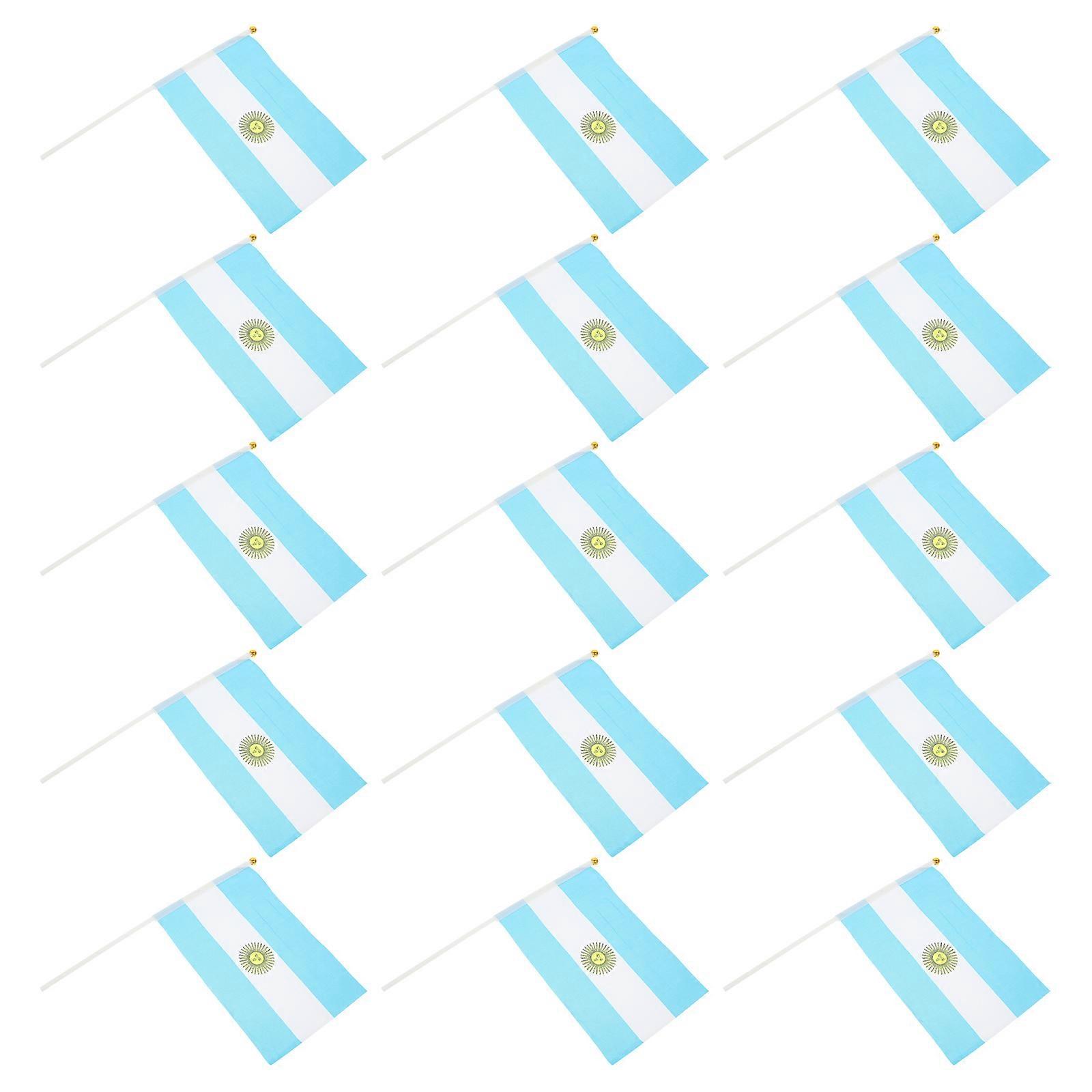 Football Match Handheld Flags for Cheering 100Pcs National Flag Set