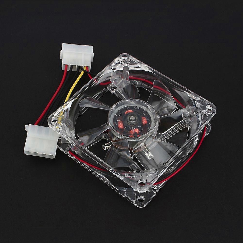 4Pin DC 12V 80mm Blue LED Light CPU PC Computer Cooling Case Fan