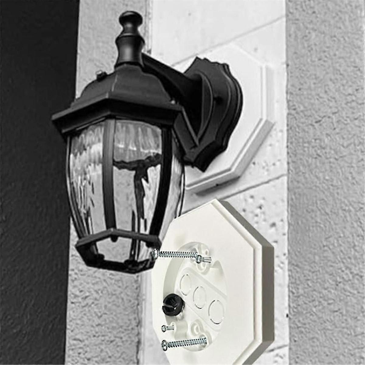 Outdoor Vertical Siding Light Mounting Block Bracket 2pcs 8161 Smooth Flat Mounting Plate