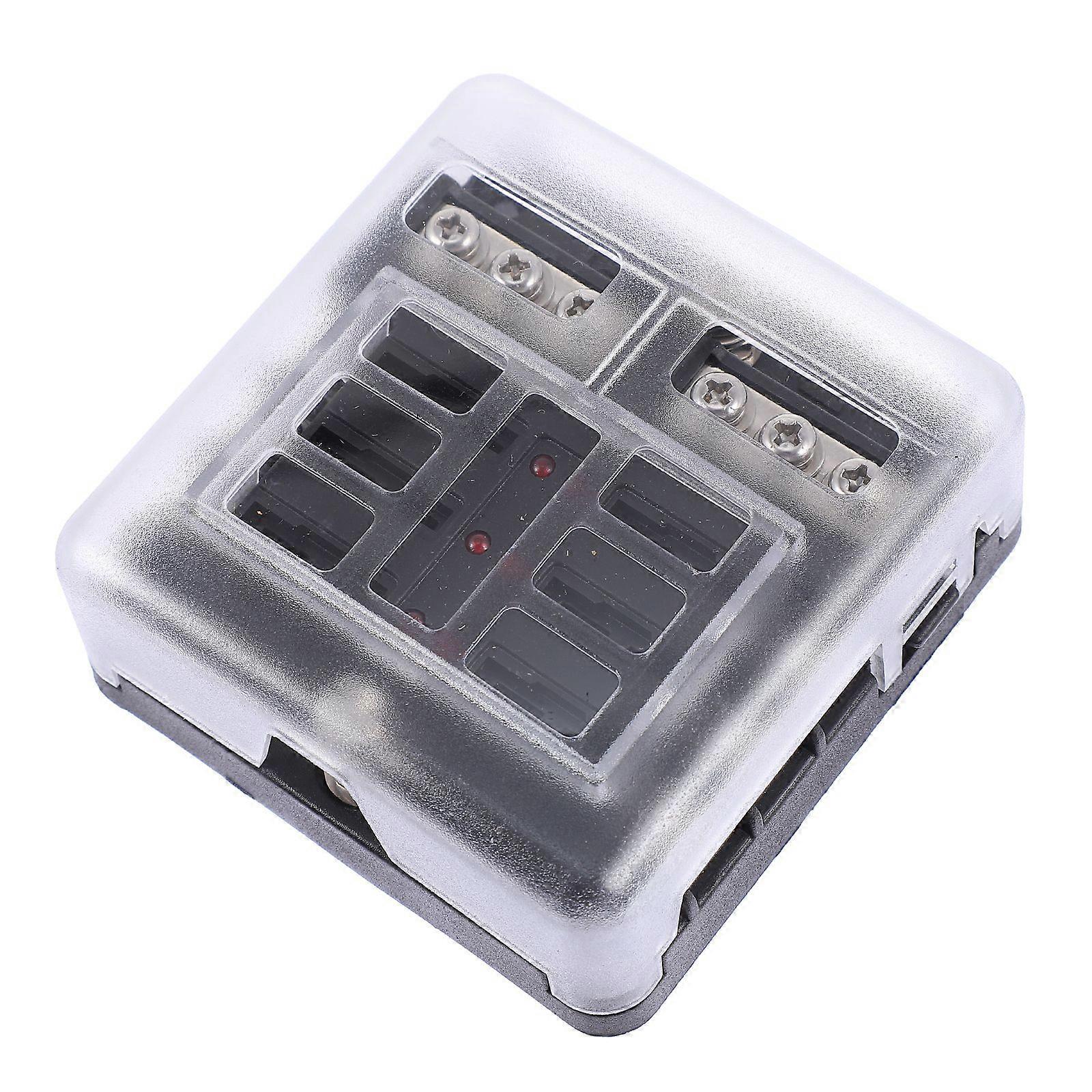 1 Set 6 Manieren Circuit Zekering Blok Zekering Houder Negatieve Zekering Box RV Zekering Houder