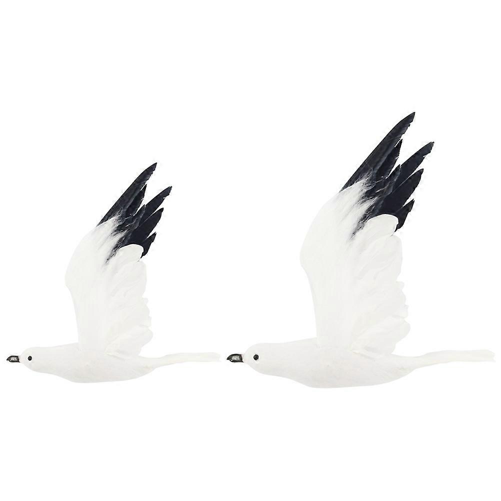 Seagull Ornaments Artificial for Garden Decor 8Pcs