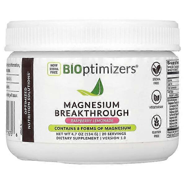BIOptimizers, Magnesium Breakthrough, Raspberry-Lemonade, 4.7 oz (134 g)