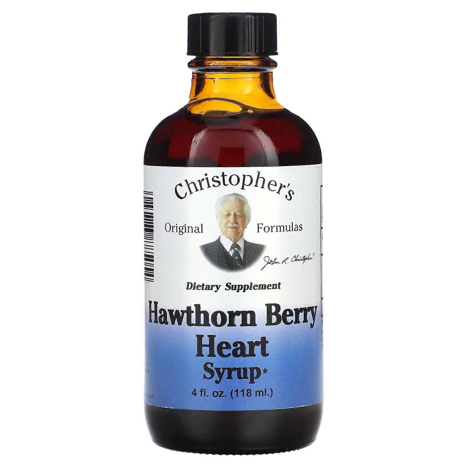 Hawthorn Berry Heart Syrup, 4 fl oz (118 ml)