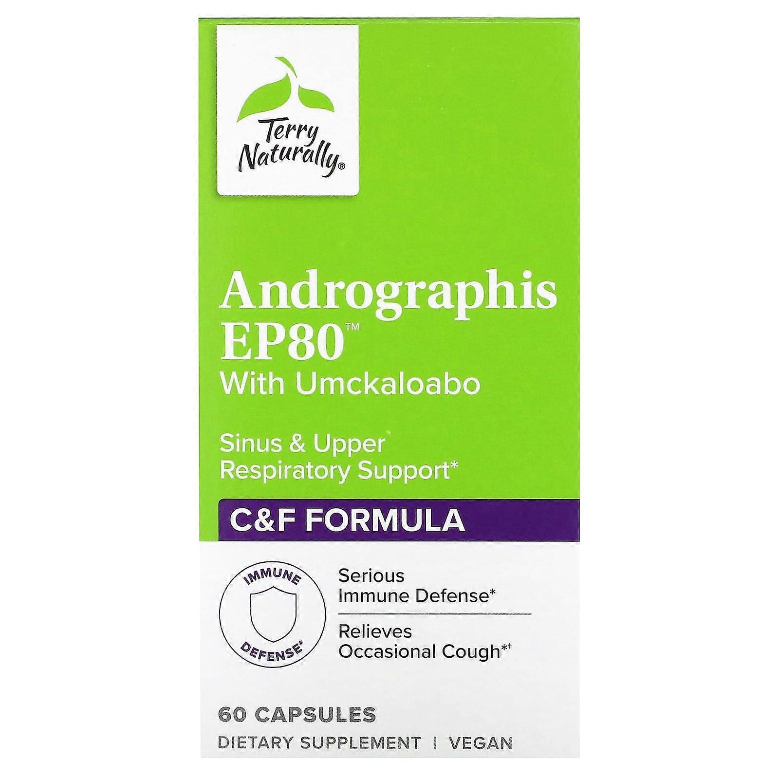 Andrographis EP80 with Umckaloabo, 60 Capsules