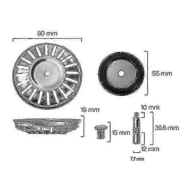 78-84mm الحمام بالوعة مصفاة 304 الفولاذ المقاوم للصدأ سدادة المياه بالوعة فلتر المياه التوصيل المطبخ