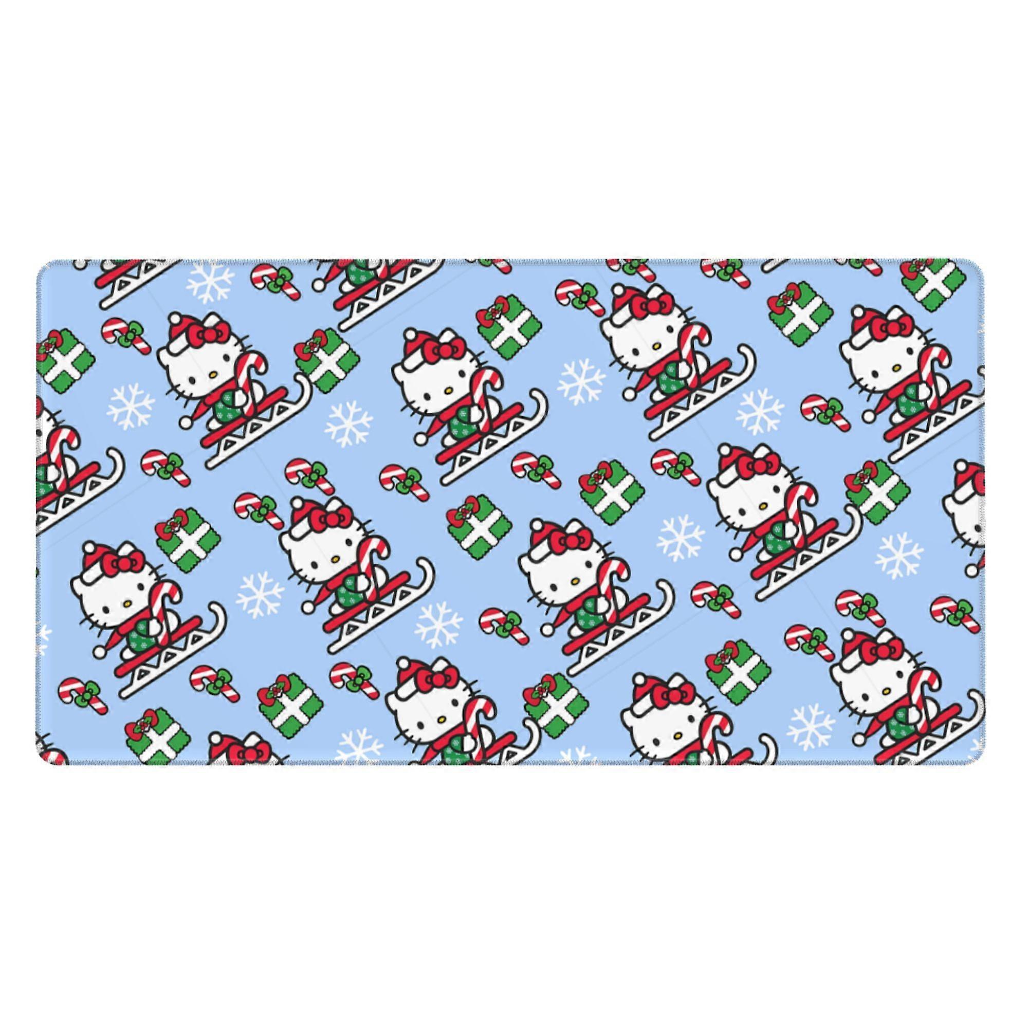 Hello Kitty Extra Large Non-slip Rubber Mouse Pad 16x29.5 Inch, Waterproof Desk Mat for Writing & Decoration (Horizontal)