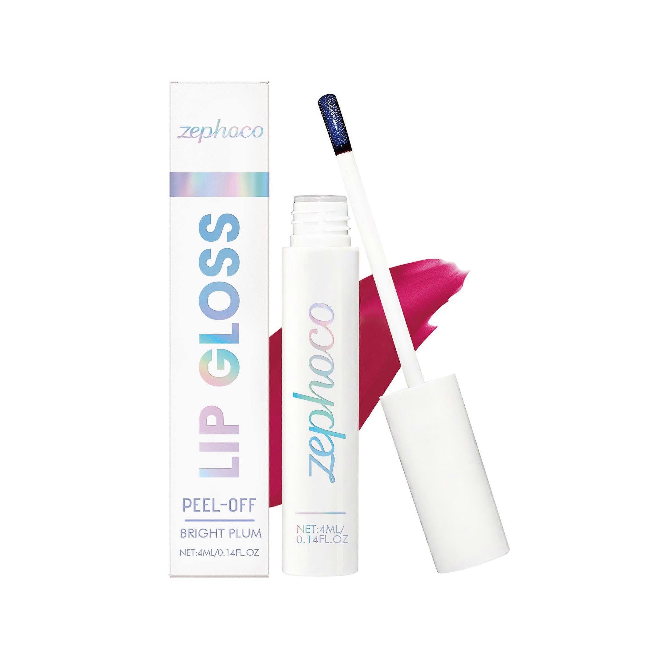 zephoco Peel-Off Lip Gloss Ensures Even Color Development, Gentle Nourishment For Lips, Moisturizing And Lustrous Peel-Off Lip Gloss