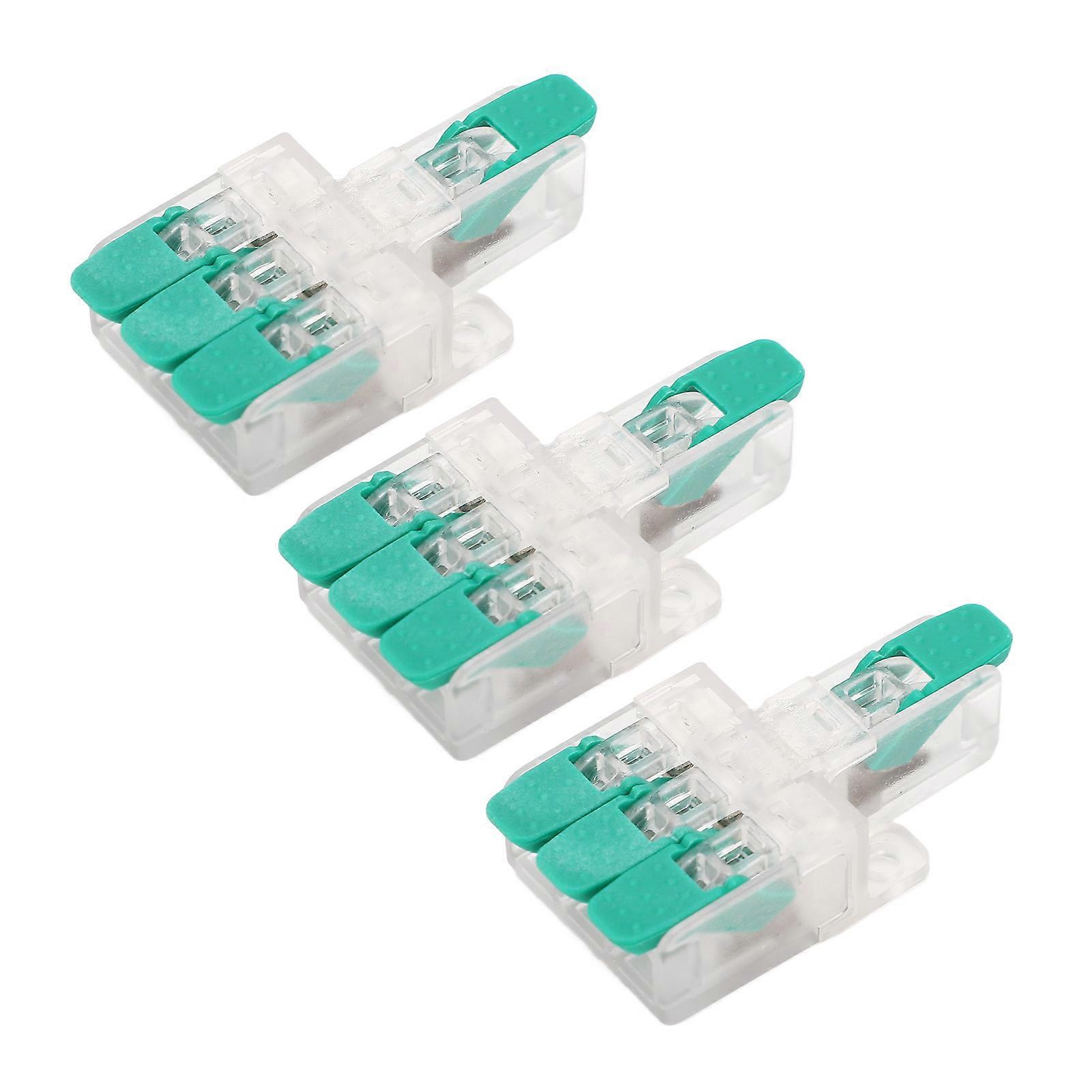 10 Pcs Wire Connector Y613G 1 in 3 Out Flame Retardant Wire Conductor Connector for 10 To 20AWG 41A 450V 