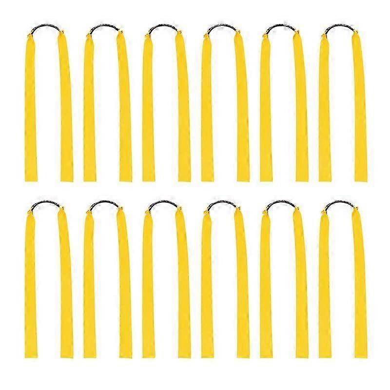 12pcs Rubber Bands For Catapult Widened Flat Catapult Bands Elastics For Hunting