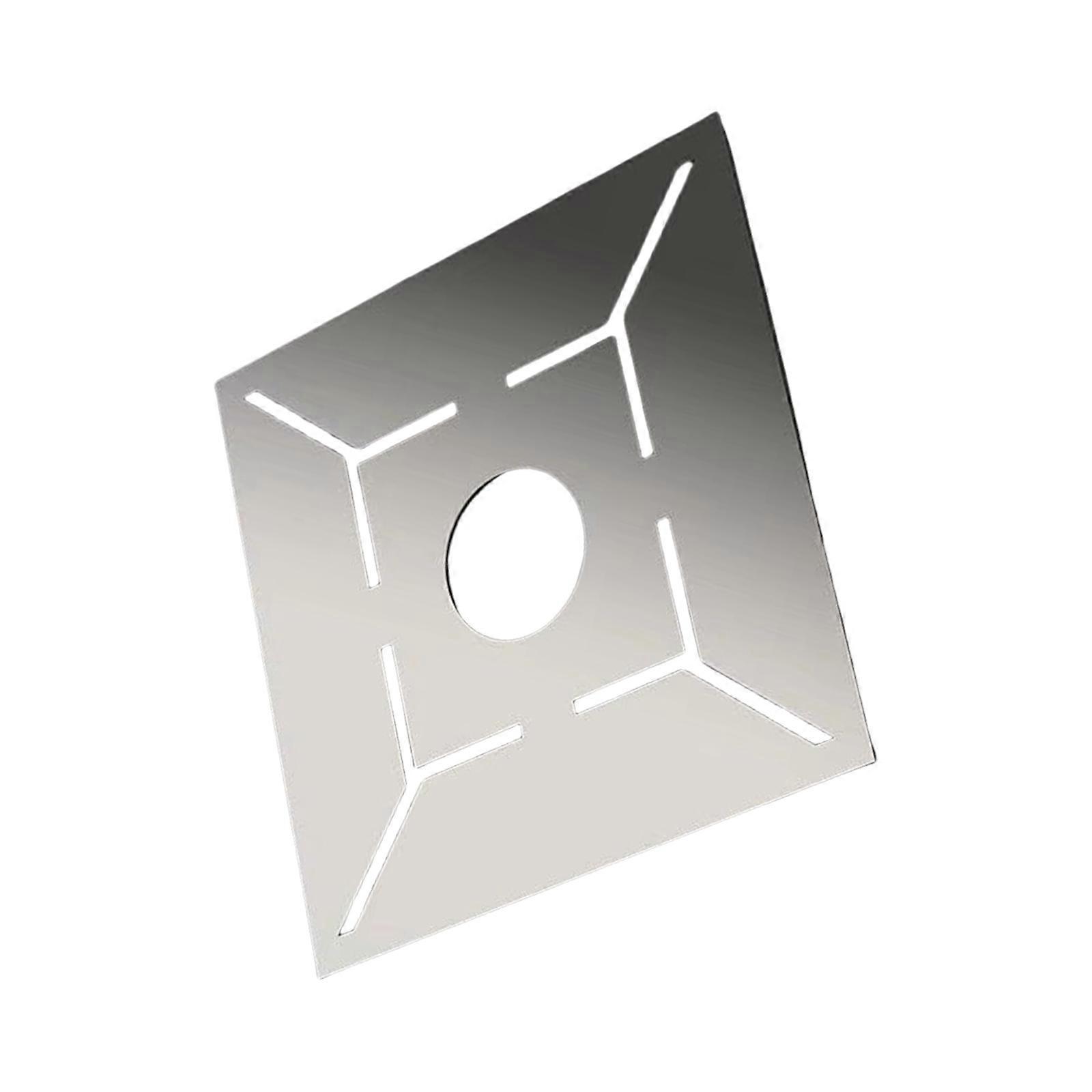 Multifunction Floor Drain Ruler Measuring Tool Stainless Steel Tile Triangle Ruler Measuring Tool Multicolor