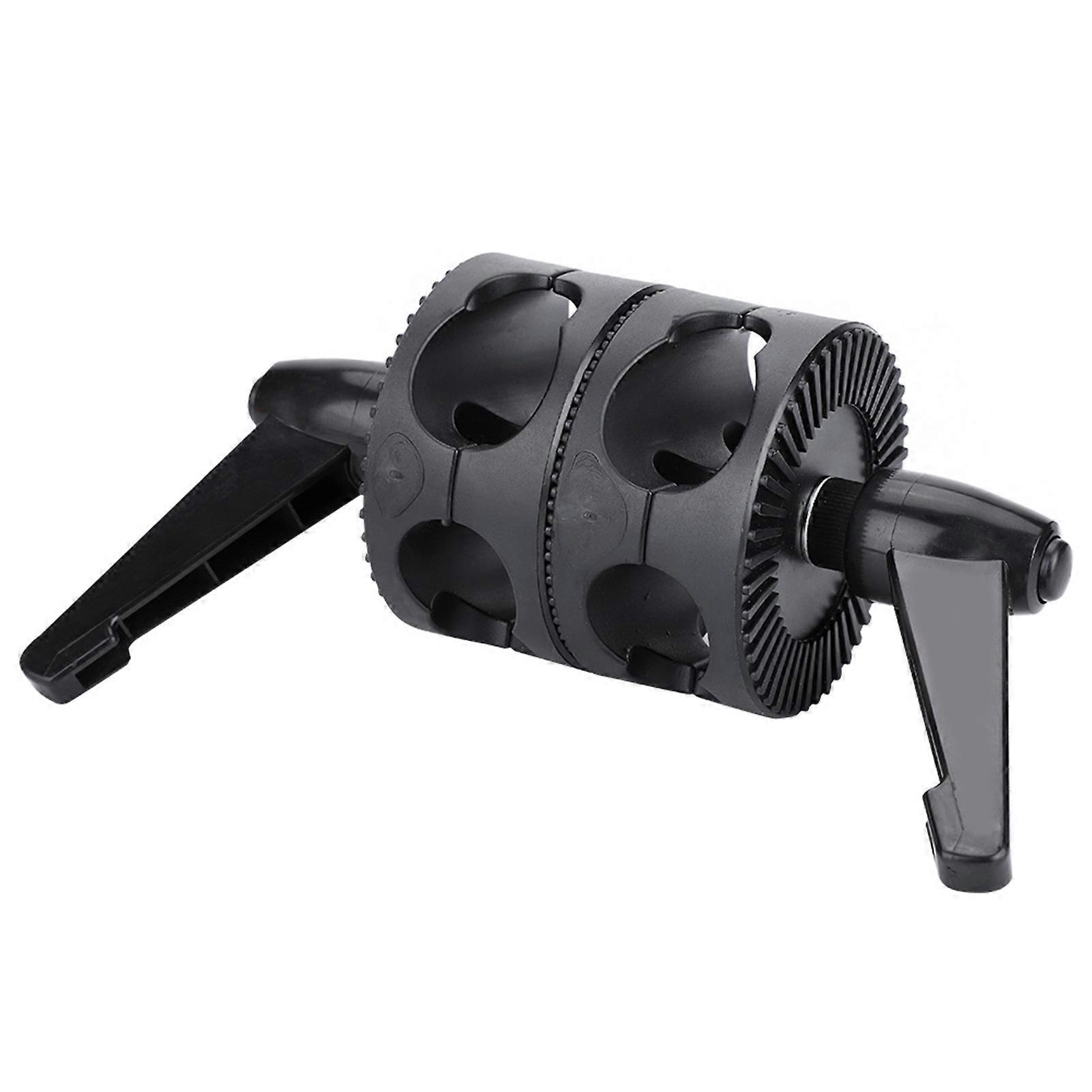 Dual Wheel Reflector Bracket Support Rotator Light Stand Adapter Photography Accessory