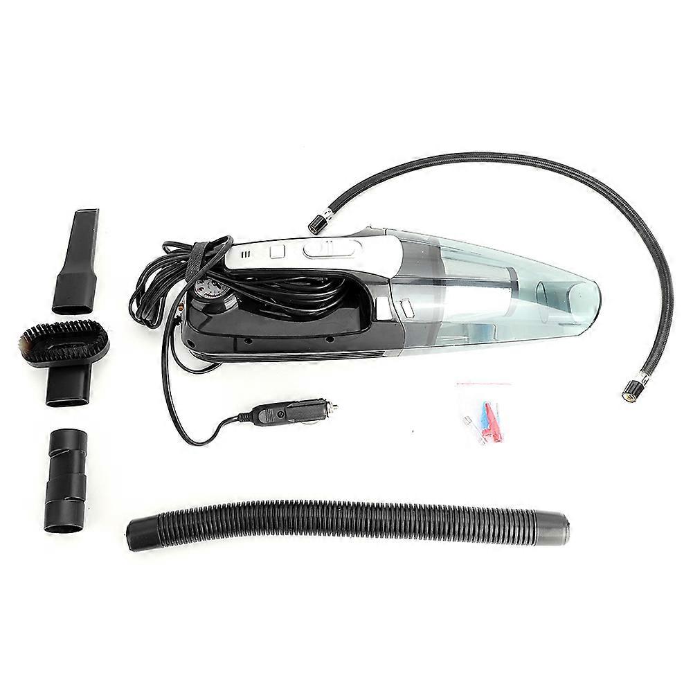 Portable air pump for cars with vacuum cleaner function