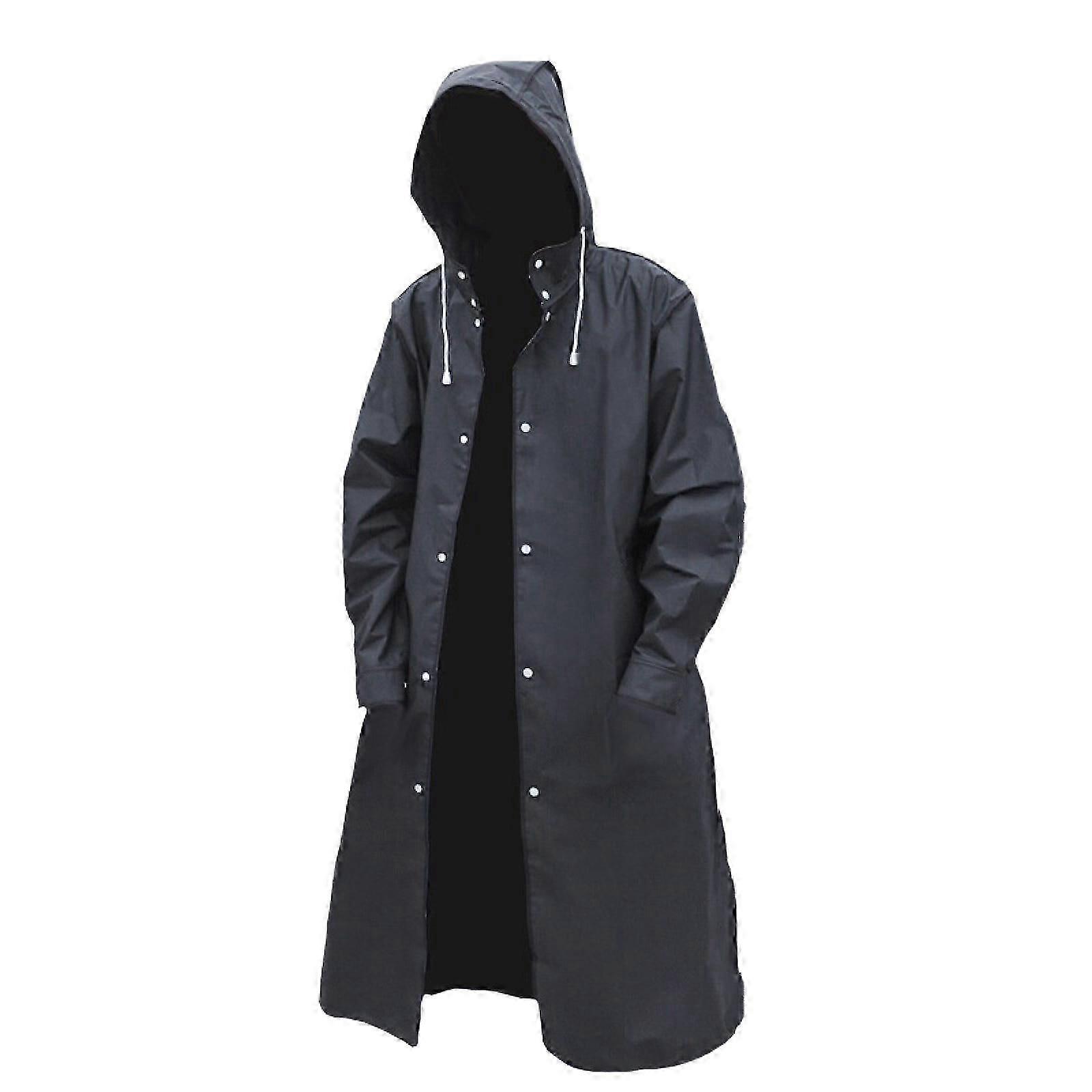 Rain Ponchos for Adults Reusable, 2 Pcs Raincoats Emergency for Women Men with Hood and Drawstring -GSLA