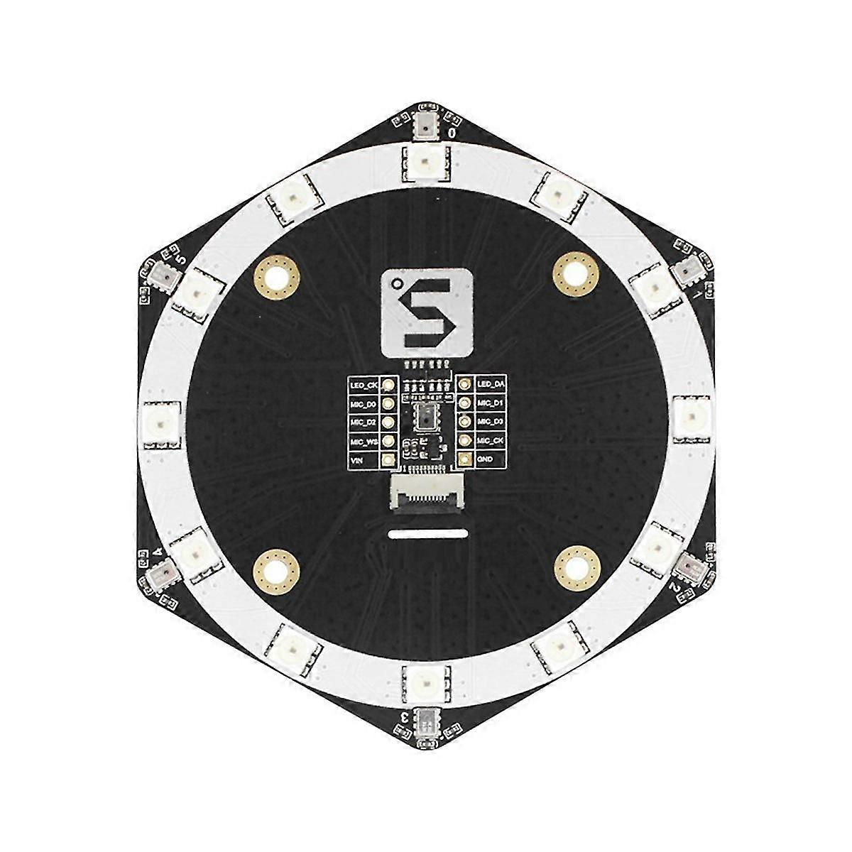 Mic6 Microphone Array Sound Source Location Tracking Module Expansion Board Msm261s4030h0 Ai con 1-haoyi