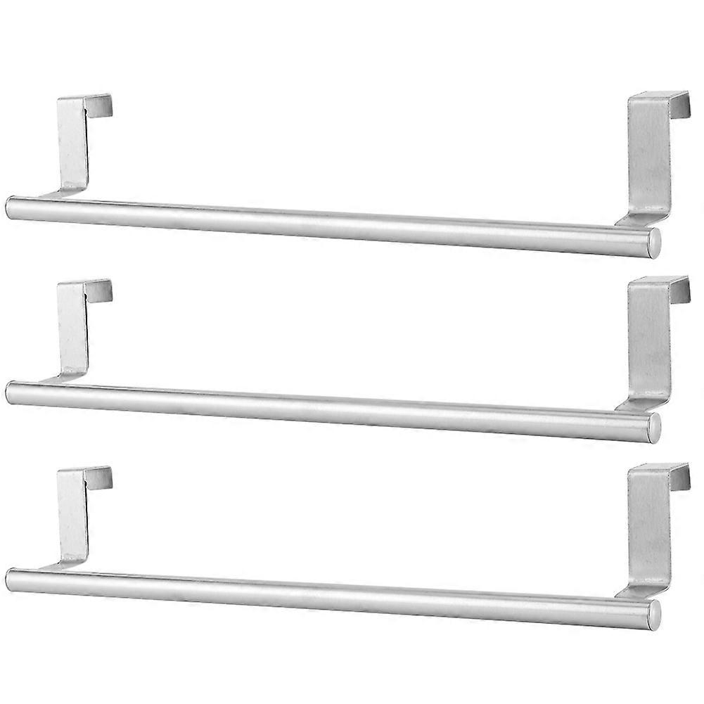 キッチンキャビネットのドアタオルシェルフバーハンギングホルダーホームオーガナイザーの3PCSステンレス鋼タオルラック