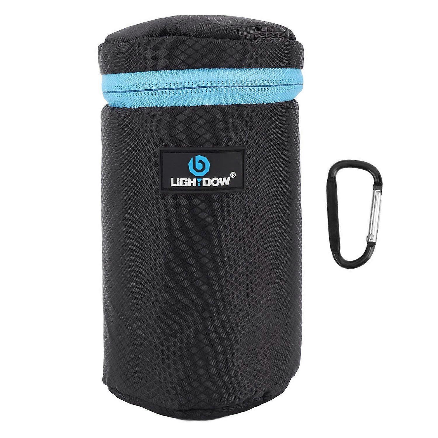 Camera Lens Protective Pouch Neoprene Waterproof Lens Case Bag with Zipper for DSLR Camera L